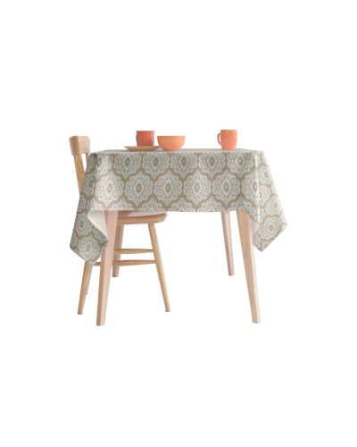 MANTEL VINILICO  MANDALA CHAMPAGNE 1,40 x 2,4 M MR KOOK