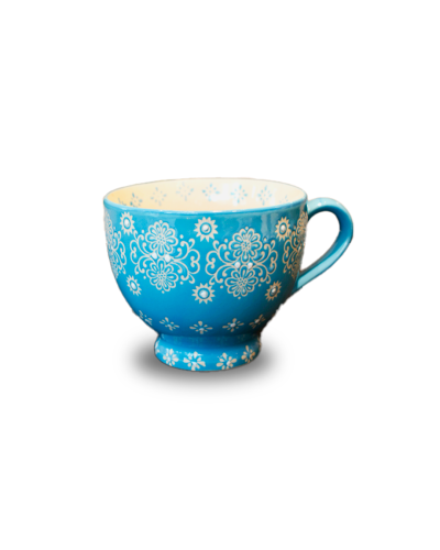 TAZA MUG BRODERIE LIKE BLUE MR KOOK
