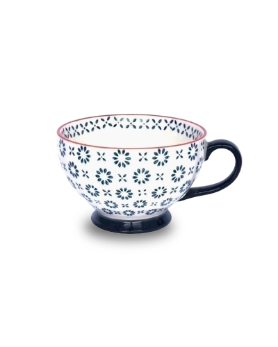 TAZA MUG FLOR NEGRA MR KOOK