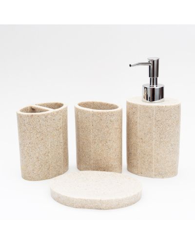 SET DE BAÑO X4 RESINA  ETXE -DD-14