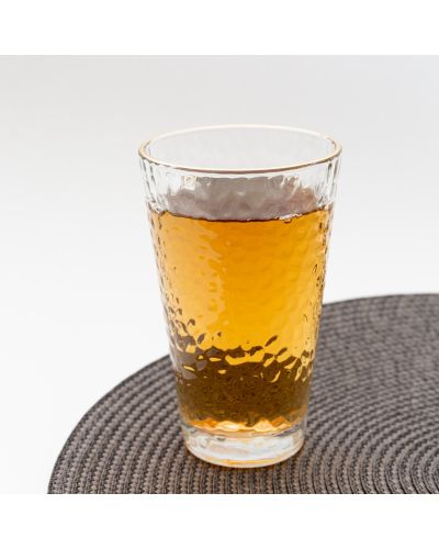 VASO CONICO BORDE DORADO 350  ETXE -Y6005-JB