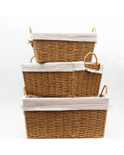 CANASTO ORG  BEIGE C/TELA MED ETXE -CH-22