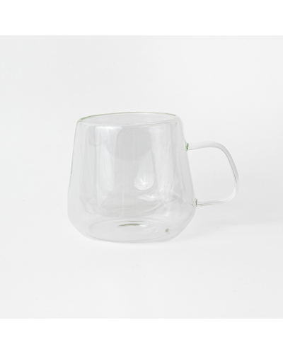 TAZA DOBLE VIDRIO CON ASA 260 ML ETXE (WL-7035)