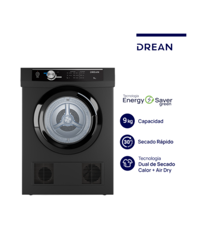 SECARROPAS CALOR DREAN FRONTAL 9 KG SILVER (SED090VGCL0)