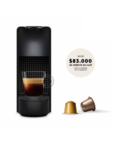 CAFETERA NESPRESSO ESSENZA MINI BLACK RECTANGULAR (C30-AR-BK-NE2)