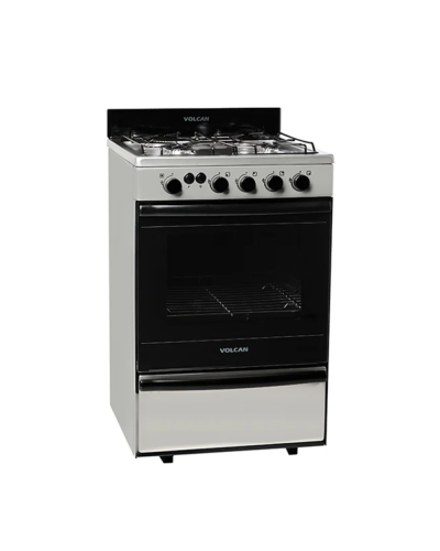 COCINA VOLCAN INOXIDABLE 55 CM LUZ Y ENCENDIDO (87673V)