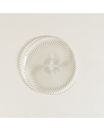 PLATO DE VIDRIO ESPIRAL 32 CM MISHKA 105067