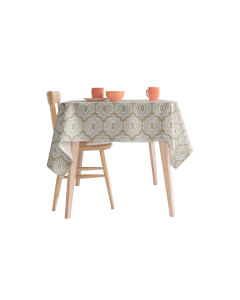 MANTEL VINILICO  MANDALA CHAMPAGNE 1,40 x 2,4 M MR KOOK