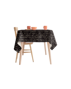 MANTEL VINILICO  MENU NEGRO 1.4 X 3 M MR KOOK