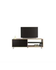 TABLES MESA TV 75' 2 PUERTAS OLMO/NEGRO