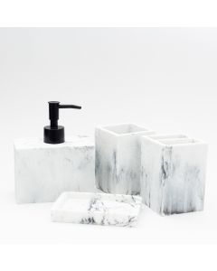 SET DE BAÑO X4 RESINA  ETXE -DD-01