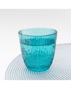 VASO BAJO TURQUESA DISEÑO ETXE -Y6008C