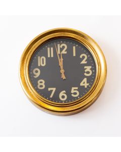 RELOJ ACERO FONDO NEGRO 50 CM ETXE -54137