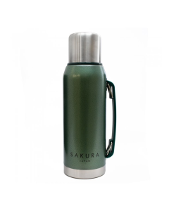TERMO CLASICO 1L ACERO VERDE SAKURA 26770B VERDE