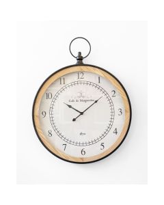 RELOJ CAFE CON ARO 58X75X6 ETXE -55441