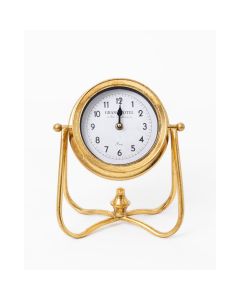 RELOJ DORADO CON BASE 23X12X28 ETXE -54338