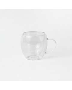 POCILLO DOBLE VIDRIO CON ASA 80 ML ETXE (WL-7031)