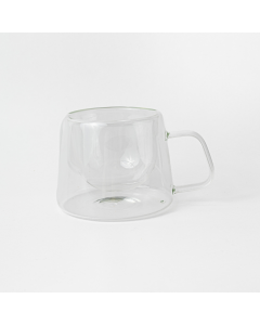 TAZA DOBLE VIDRIO CON ASA 200 ML ETXE (WL-7036)