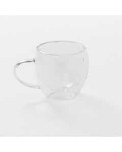 POCILLO DOBLE VIDRIO CON ASA 150 ML ETXE (WL-7064)