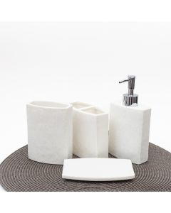 SET DE BAÑO X4 RESINA  ETXE -DD-06
