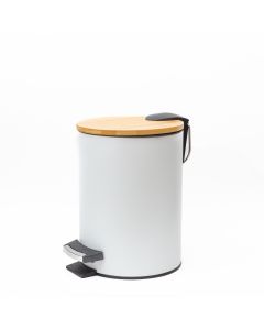 CESTO RESIDUOS TAPA BAMBU 5 L ETXE -FC-25