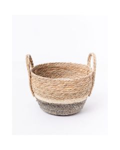 CANASTO CON ASA BASE GRIS CHIC ETXE -QC0301 CHICO