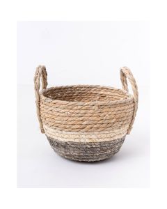 CANASTO CON ASA BASE GRIS MEDI ETXE -QC0301 MEDIANO